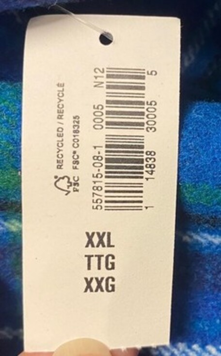 NWT Old Navy Plaid Peacoat Blue Double Breasted Jacket Preppy Twee Cozy  XXL - Picture 12 of 16